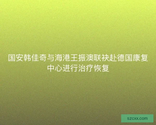 国安韩佳奇与海港王振澳联袂赴德国康复中心进行治疗恢复